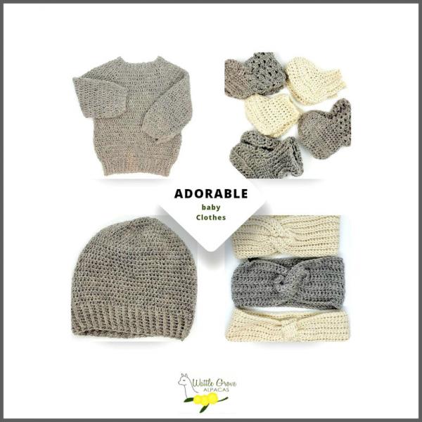 Alpaca knitwear baby clothes